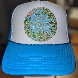 Trucker hat with iron on patch